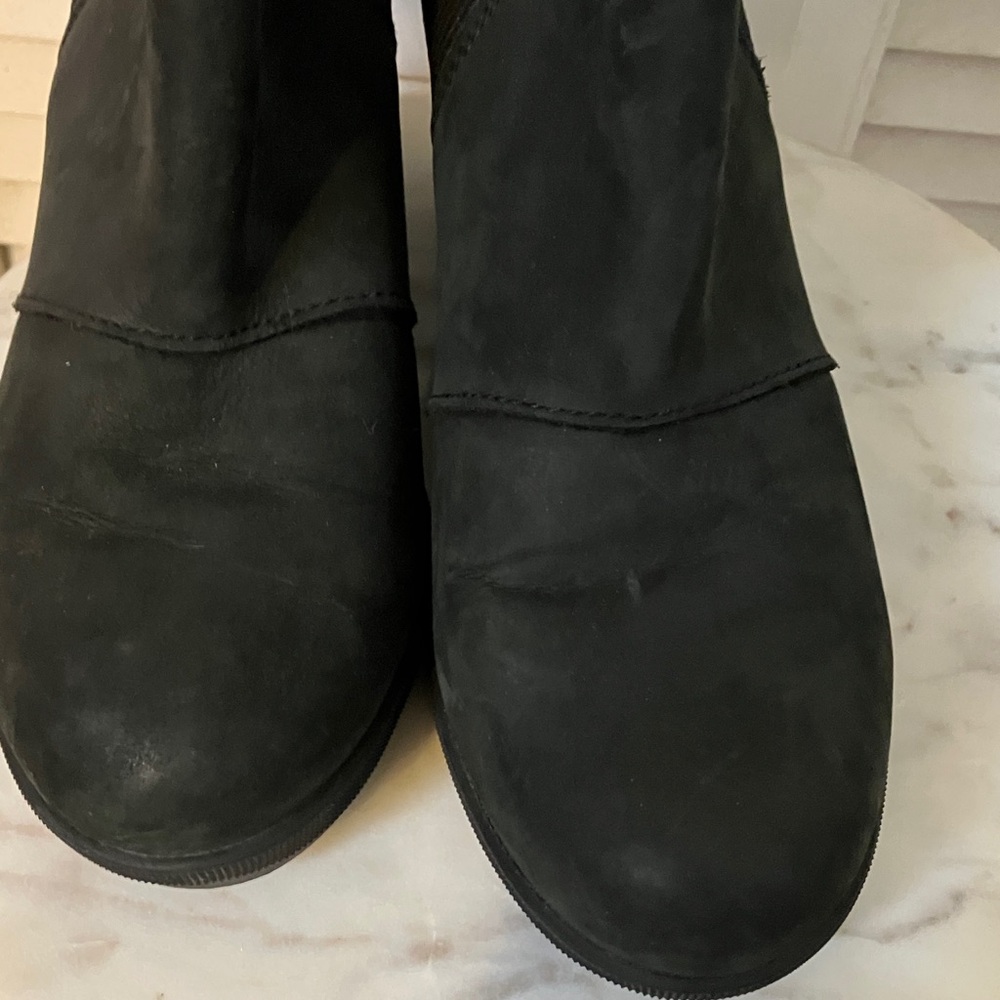 Sorel Black LeatherAnkle Boots - Picture 4 of 9